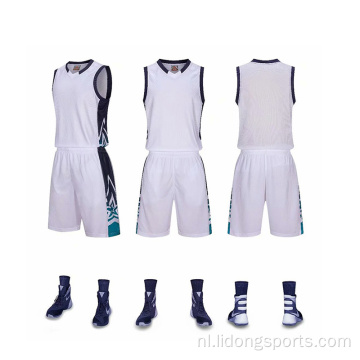 Snelle droge basketbalkleding aangepaste basketbaluniform set